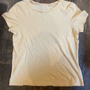 Pastel yellow plain tee